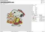 Snoopylion Embroidery File 6 sizes