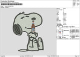 Snoopy Michelob Embroidery File 6 sizes