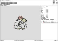Snoopypink Embroidery File 6 sizes