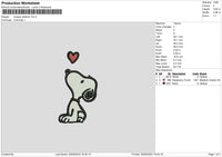 Snoopy0620 Embroidery File 6 sizes