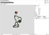 Snoopy0620 Embroidery File 6 sizes