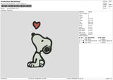 Snoopy0620 Embroidery File 6 sizes