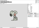 Snoopy Starbuck 02 Embroidery File 6 sizes