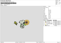 Sunflower1206 Embroidery File 6 sizes