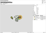 Sunflower1206 Embroidery File 6 sizes