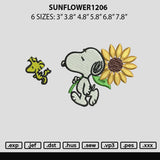 Sunflower1206 Embroidery File 6 sizes