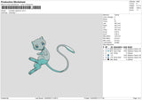 Snowden P Embroidery File 6 sizes