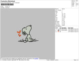 Snoopy Embroidery File 4 size