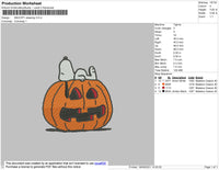 Snoopy Sleeping Embroidery File 9 size