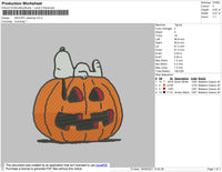 Snoopy Sleeping Embroidery File 9 size