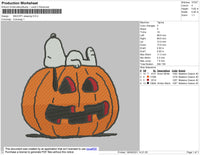 Snoopy Sleeping Embroidery File 9 size