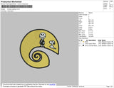 Snoopy Spooky Embroidery File 4 size