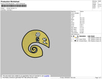 Snoopy Spooky Embroidery File 4 size