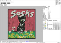 Socks Embroidery File 4 size