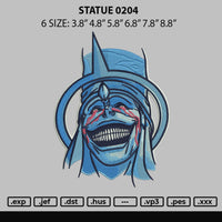 Statue 0204 Embroidery File 6 sizes
