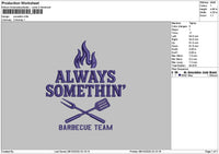 Somethintext Embroidery File 6 sizes