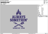 Somethintext Embroidery File 6 sizes