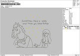Sometimestext 1502 Embroidery File 6 sizes