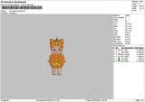 Pumpkin Sony Embroidery File 6 sizes