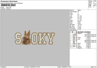 Sookytext Embroidery File 6 sizes