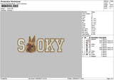 Sookytext Embroidery File 6 sizes