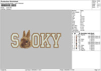 Sookytext Embroidery File 6 sizes