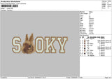 Sookytext Embroidery File 6 sizes