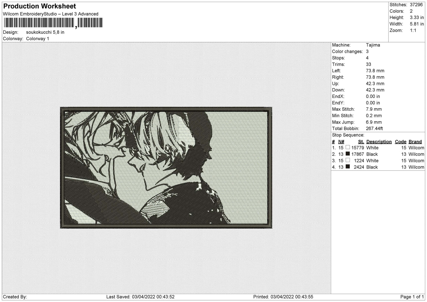 Soukokucchi Embroidery File 4 size