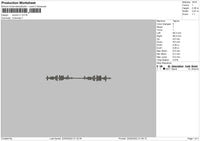 Sound V1 Embroidery File 4 size