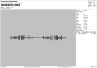 Sound V1 Embroidery File 4 size