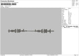 Sound V1 Embroidery File 4 size
