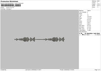 Sound V2 Embroidery File 4 size