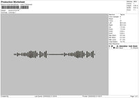 Sound V2 Embroidery File 4 size