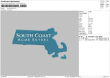South Coast Embroidery File 4 size