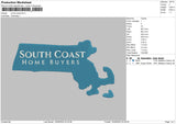 South Coast Embroidery File 4 size