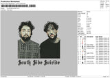 South Side Suicide Embroidery File 4 size