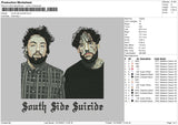 South Side Suicide Embroidery File 4 size