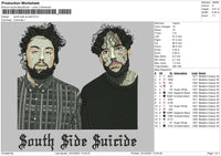 South Side Suicide Embroidery File 4 size
