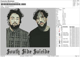South Side Suicide Embroidery File 4 size