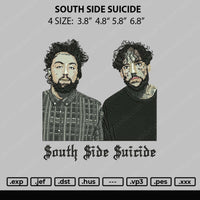 South Side Suicide Embroidery File 4 size