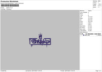 Sparkotext Embroidery File 6 sizes