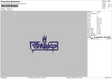 Sparkotext Embroidery File 6 sizes