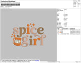 Spice Girl Embroidery File 5 Size