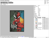 Spiderman 001 Embroidery File 4 size