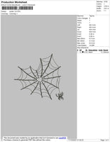 Spider Embroidery File 5 Size