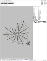 Spider Embroidery File 5 Size