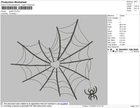 Spider Embroidery File 5 Size