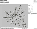 Spider Embroidery File 5 Size