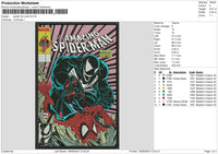 Spider Full Color Embroidery File 6 sizes