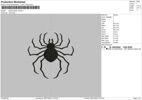 Spider Genei Ryodan Embroidery File 4 size